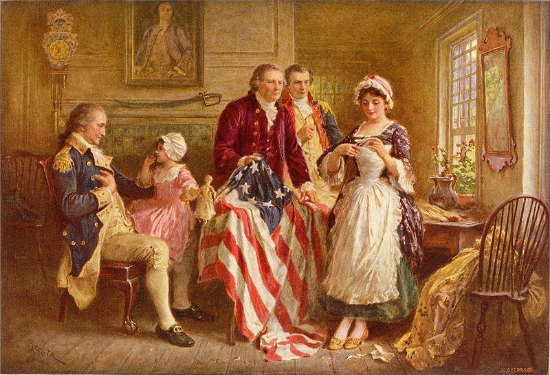 Jean Leon Gerome Ferris Betsy Ross Norge oil painting art